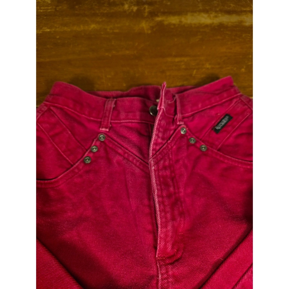 Vintage Rocky Mountain Clothing Co Pink Western Jeans High Waist Tapered Leg